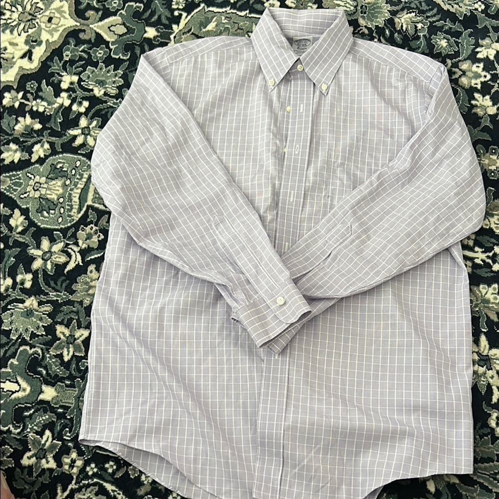 Brooks Brothers Men’s Long Sleeve Button Down Dress Shirt Size 15 1/2”